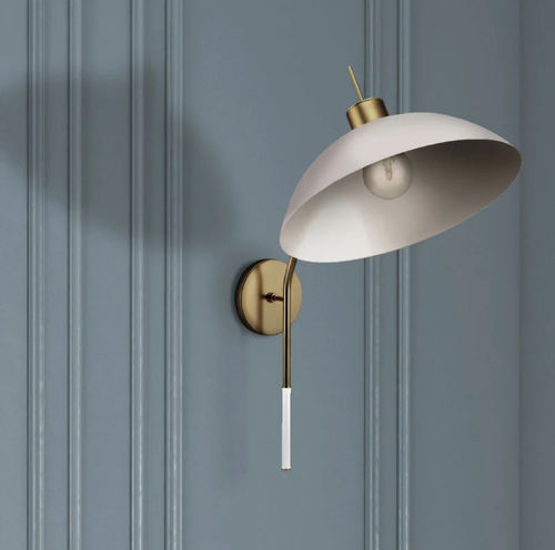Moderne Wandleuchte - NOHO - CreativeMary - für den Innenraum / Messing / Glas
