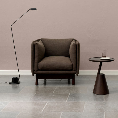 Moderner Clubsessel - KITE - Wendelbo - Leder / Massivholz / MDF
