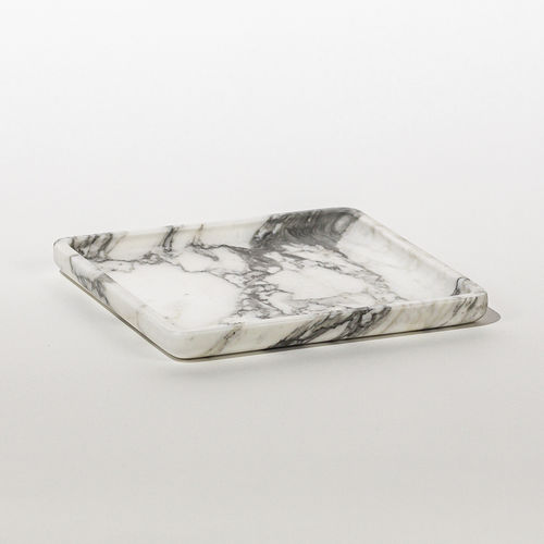 Marmor-Ablagefach - SQUARE PLATE ARABESCATO - MAAMI HOME
