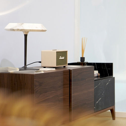 Modernes Sideboard - STORM WOOD WALNUT - MAAMI HOME - Nussbaum / Massivholz / Marmor