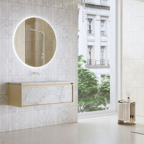 Wandhängender Waschtisch-Unterschrank - NORDIC - MAAMI HOME - Marmor / modern