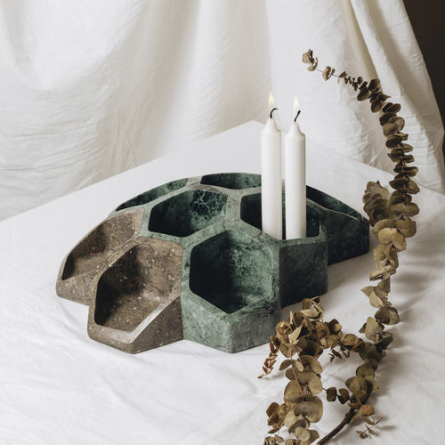 Marmor-Tischdekoration - BEE GREEN GUATEMALA - MAAMI HOME - handgefertigt / modern