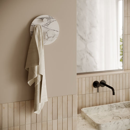Moderner Garderobenhaken - ARO LARGE ARABESCATO - MAAMI HOME - Marmor / 3-fach / für Badezimmer