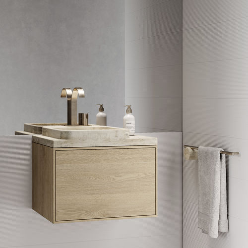 Wand-Waschbecken - KAUAI - MAAMI HOME - Marmor / Naturstein / Holzfurnier