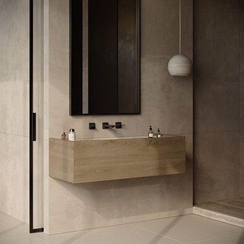 Wand-Waschbecken - NAVAGIO - MAAMI HOME - Marmor / Travertin / Holzfurnier