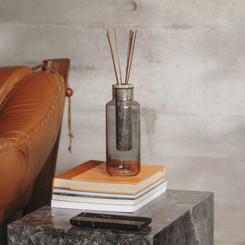Stäbchenspender für Privatgebrauch - HANDLE GLASS BLACK TRAVERTINE - MAAMI HOME