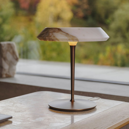 Tischlampe - FIORE CALACATTA GOLD - MAAMI HOME - Messing / Marmor / modern