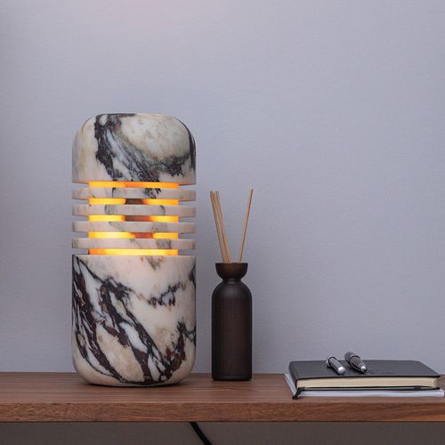 Tischlampe - LUMI S CALACATTA VIOLA - MAAMI HOME - Büro / Nachttisch / Marmor