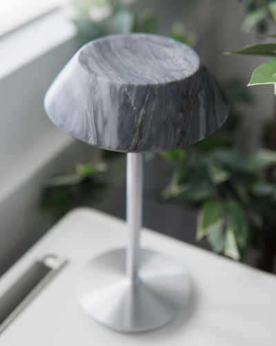Tischlampe - mini FIORE GREY - MAAMI HOME - Aluminium / Marmor / modern