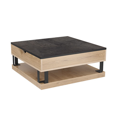 Moderner Couchtisch - MOOREA - AKANTE - Holzfurnier / MDF / Keramik