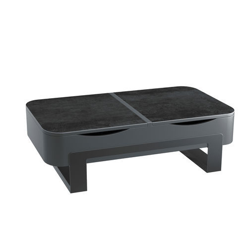 Moderner Couchtisch - SYDNEY - AKANTE - Keramik / Gestell aus lackiertem MDF / rechteckig