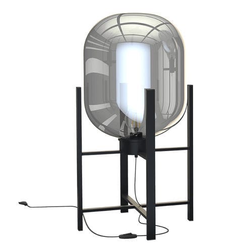 Tischlampe - GEMINI - AKANTE - lackierter Stahl / lackiertes Metall / Glas