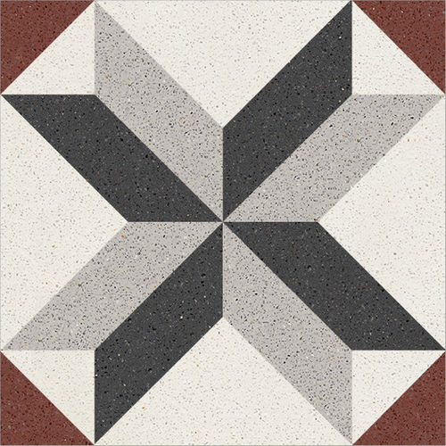 Zementfliesen - 002 - Karoistanbul - Naturstein / Mamorgranulat / matt