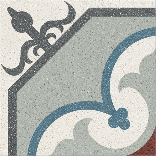 Zementfliesen - 004 - Karoistanbul - Naturstein / Mamorgranulat / matt