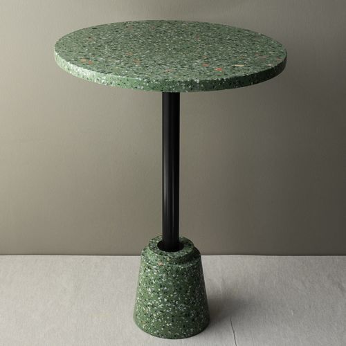 Moderner Bistrotisch - M-6 - Karoistanbul - Terrazzo / Gestell aus Stahl / rund