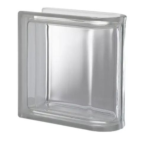 Quadratischer Glasbaustein - END - Karoistanbul - glatt / für Wand / für Trennwand