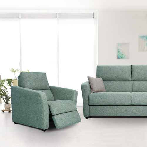 Moderner Sessel - ELSA  - Aerre divani - Stoff / mit Fußstütze / Hochlehner