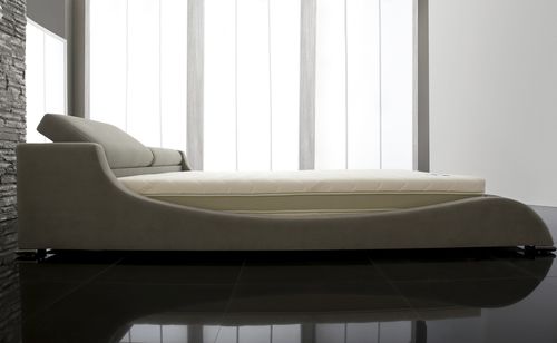 Doppelbett - NERUDA SET - ISBIR - modern / verstellbares Kopfteil / Stoff