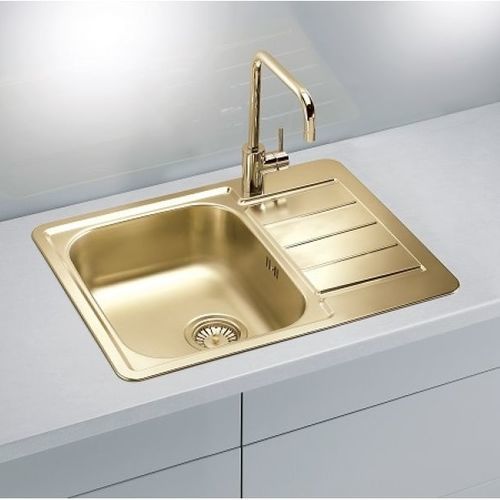 Einbeckenspüle - Line 110 - Monarch - Alveus - mit Abtropffläche / Edelstahl / Monoblock