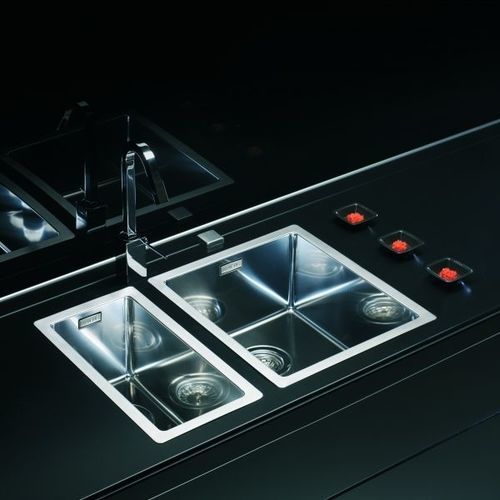 Einbeckenspüle - Quadrix 10 - Alveus - ohne Abtropffläche / Edelstahl / einbaufähig