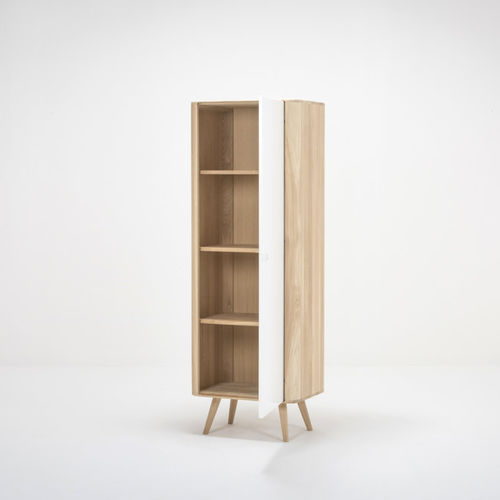 Hoher Aktenschrank - ENA - Gazzda - Eiche / MDF / mit Flügeltür