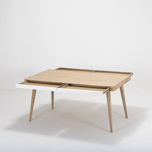 Moderner Tisch - ENA TWO - Gazzda - Eiche / MDF / rechteckig