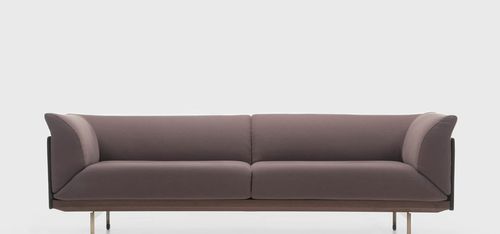 Modernes Sofa - CORIO - Enne - Leder / Holz / von Christophe Pillet