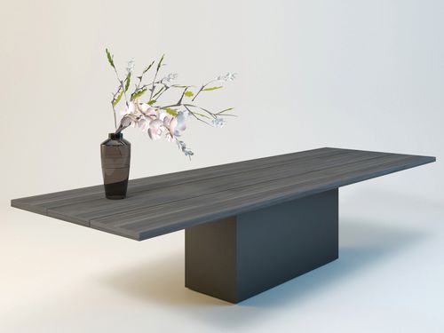 Moderner Tisch - EPIC - Enne - Massivholz / rechteckig / von Christophe Pillet