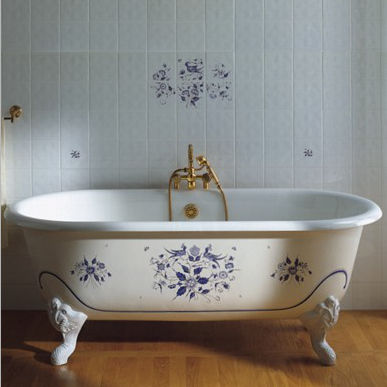 Ovale Badewanne - 0705 - Herbeau - auf Füßen / zur beruflichen Nutzung / Gusseisen