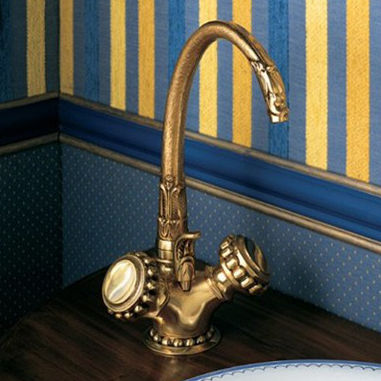 Zweigriffmischer für Waschtisch - 2231 - Herbeau - Aufsatz / Metall / für Badezimmer