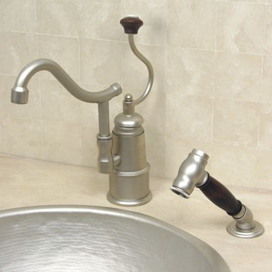 Aufsatz-Einhebelmischer - 4102 - Herbeau - Metall / für Küche / 2-Loch