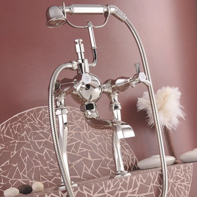 Zweigriffmischer für Dusche - 3630  - Herbeau - für Badewanne / Aufsatz / aus verchromtem Metall