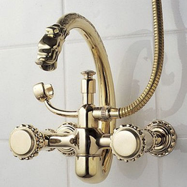 Zweigriffmischer für Duschen - 2235 - Herbeau - für Badewanne / wandmontiert / Metall