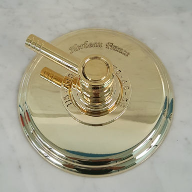 Absperrventil für Dusche - 2839-T - Herbeau - wandmontiert / thermostatisch / Messing