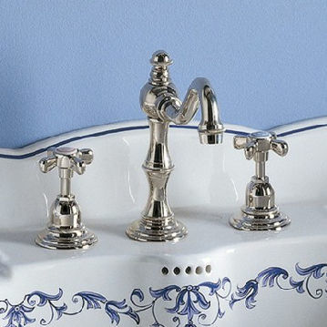 Einhebelmischer für Waschtisch - 3002 - Herbeau - Aufsatz / aus verchromtem Metall / für Badezimmer