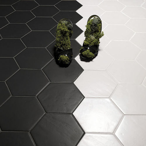 Sechseckige Fliese / Keramik - LE CRETE CLASSIC - Valmori Ceramica Design - für den Innenraum / für Badezimmer / für Wohnzimmer