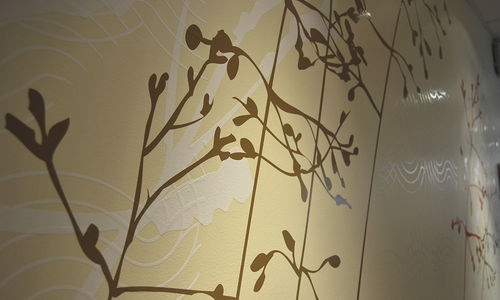 Natur-Wandtattoo - RESIDENCE HÔTELIÈRE DOMITYS LANESTER - Atelier d'Art Osmoze - Design & décoration murale - für öffentliche Einrichtungen / zur Beschilderung