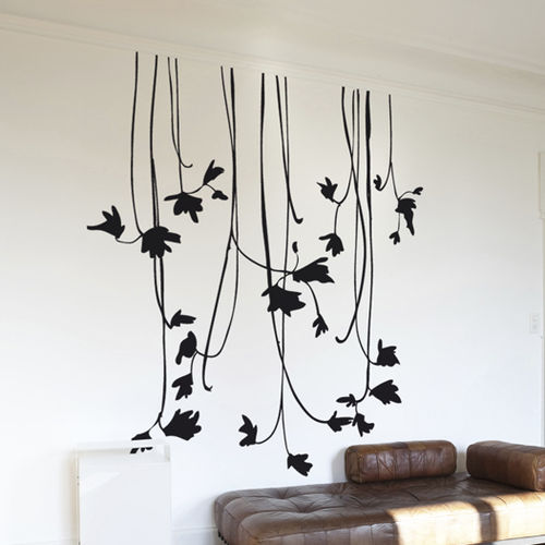 Natur-Wandtattoo - LA RETOMBEE DELICATE - Atelier d'Art Osmoze - Design & décoration murale
