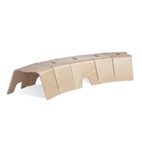 Moderne Bank - Moose - Tarmeko LPD - Holz / ohne Rückenlehne / ohne Armlehnen