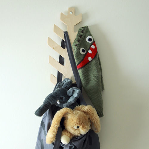 Wandmontierter Garderobenständer - Kuusk - Tarmeko LPD - modern / Holz / schwarz