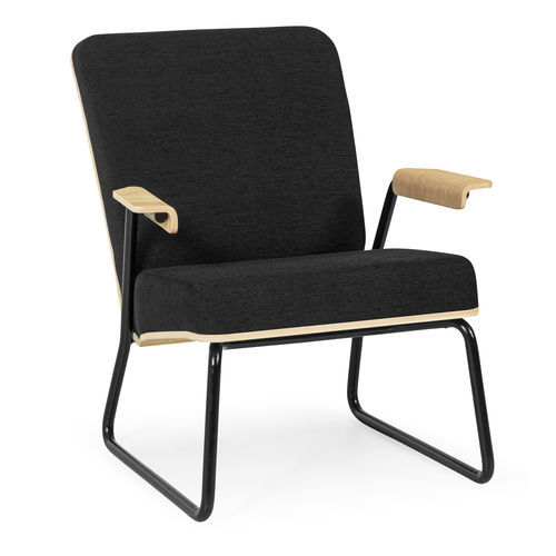 Sessel / skandinavisches Design - Plyback - Tarmeko LPD - Stoff / Sperrholz / Bugholz