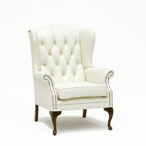 Chesterfield-Sessel - York - Tarmeko LPD - Stoff / Leder / mit Fußstütze
