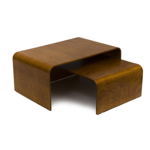 Moderner Couchtisch - Bend - Tarmeko LPD - Holz / Gestell aus Holz / rechteckig