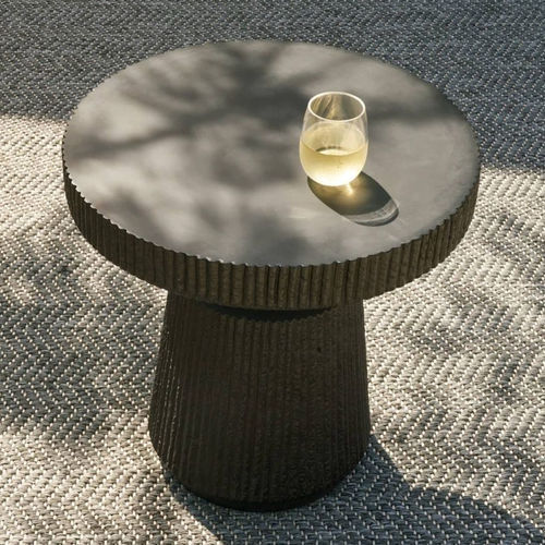 Moderner Beistelltisch - BOYDEN - Arteriors Home - Verbundwerkstoff / Gestell aus Verbundmaterial / rund