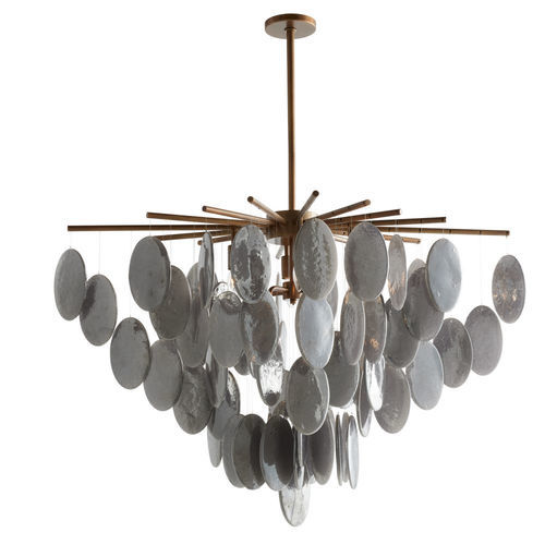 Moderner Kronleuchter - TIFFANY - Arteriors Home - Glas / Stahl / Wasserfall