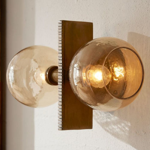 Moderne Wandleuchte - CHAMBERLIN - Arteriors Home - für den Innenraum / Glas / Eisen