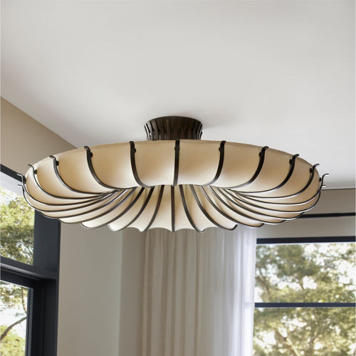 Moderne Deckenleuchte - CHAMBERS  - Arteriors Home - rund / Stahl / Papier