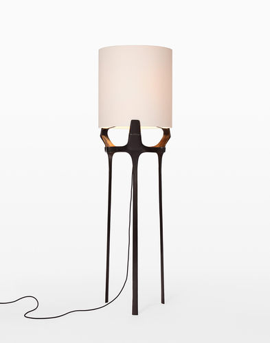 Stehleuchte - FLINT  - CASTE - Papier / Bronze / modern