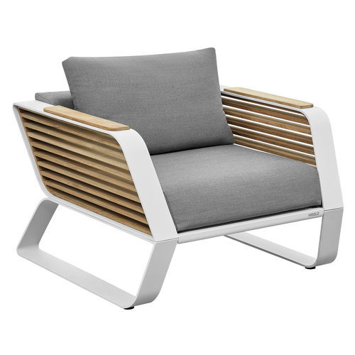 Moderner Sessel - WING - Higold - Sunbrella® / Aluminium / mit Kissen