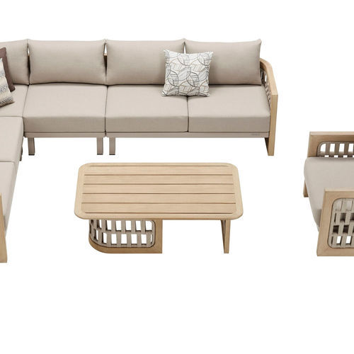 Moderner Couchtisch - RIVA - Higold - Teakholz / Gestell aus Holz / rechteckig